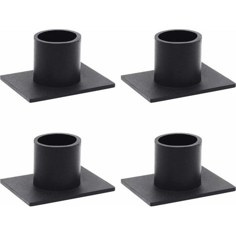 Black Cone Candle Holders Set of 4 Candle Holders for Home Decor