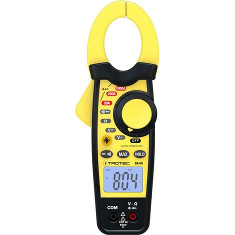 TROTEC Sonda de corriente BE40 (medición Corriente: 0,01 A AC - 1000 A AC)