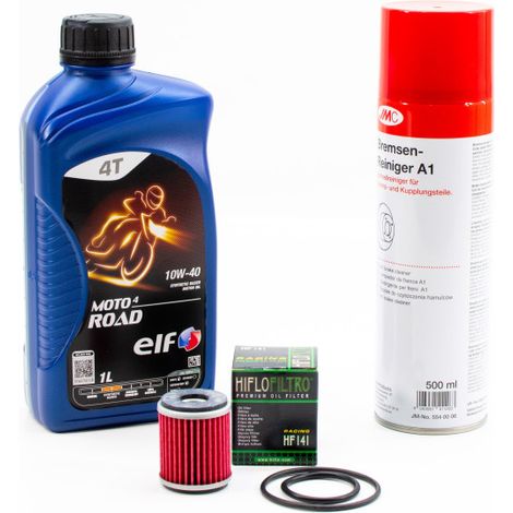 Kit Entretien Vidange pour YAMAHA WR 125 R de 2009 à 2014 - ELF MOTO 4 ROAD 10w40 1L