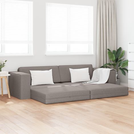 Maison Exclusive - Schlafsofa Taupe 245 x 78 x 77 cm Stoff (1/5)