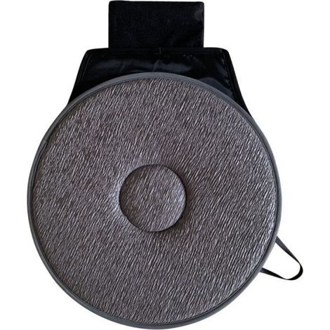 1 Coussin rotatif, 360 degrés, mousse antidérapante, siège auto, gris (1/3)