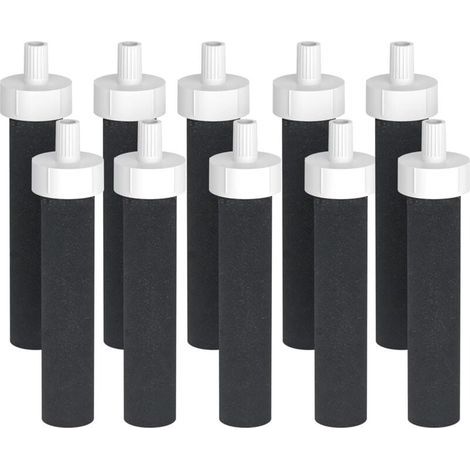 Ulisem Lot de 10 filtres à eau de rechange Brita - Compatibles avec les filtres à eau Brita BB06 rigides, en acier inoxydable et pour le sport (1/4)
