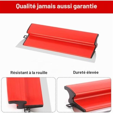 Spatule plate, ensemble de spatules en acier inoxydable de 40 cm + 25 cm, idéal pour la pose de cloisons sèches, les grands espaces de travail, la décoration murale et le batiment (1/3)