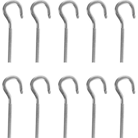 10 crochets à vis - inox 304 - pour suspension et rangement (1/5)