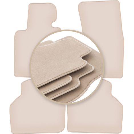 Premium-Fußmatten in Beige für: BMW 7er E66 Limousine Langversion 2001-2008 (1/5)