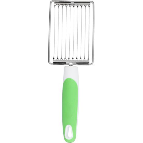 Couteau de cuisine en acier inoxydable pour couper jambon, tomates et fruits, outil de tranchage alimentaire avec manche antidérapant (vert)