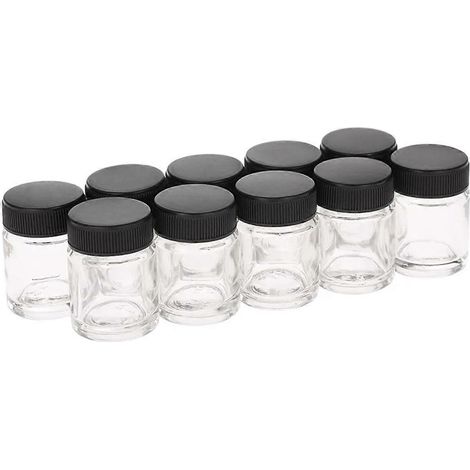 Airbrush-Reservoir für Nagelkunst, Glasflasche, 22-ml-Farbbecher