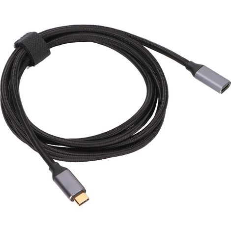 4K 60Hz 10Gps USB-C-Verlängerungskabel, verschleißfest, USB-C-Stecker auf USB-C-Buchse, Aluminiumgehäuse, 200 cm (1/5)