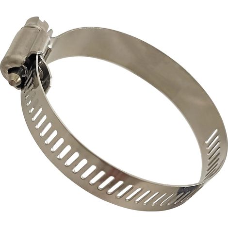 Collier de durite 4 pièces en inox 304 pour tuyau souple de diamètre extérieur 33-57 mm, largeur de clip 12 mm, collier de serrage robuste et résistant à la rouille (1/5)