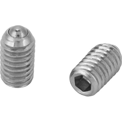 Ensemble de 20 vis à tête hexagonale en acier inoxydable avec piston à bille et ressort (M610) (1/5)