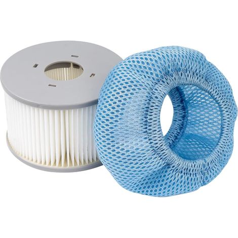 YanBan Ensemble de filtres de Rechange compatibles avec Mspa Les spas actuels, Comprenant 2 filtres Version améliorée + 2 Filets de Protection