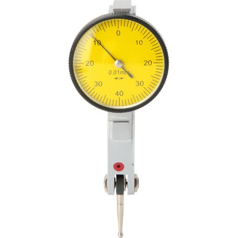 Guides magnétiques à queue d'aronde 0–0,8 mm. Comparateur à cadran avec échelle de 0,01 mm. (1/5)