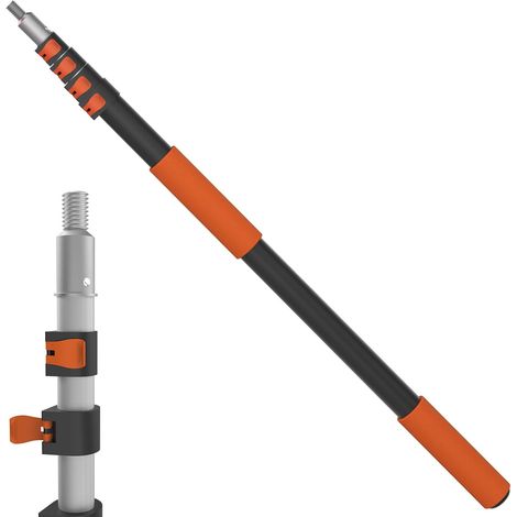 Perche Telescopique, Perche Telescopique Nettoyage Panneaux Solaires en Aluminium 1-3,6m, Manche Telescopique pour Peinture, Dépoussiérage et Nettoyage (1/5)