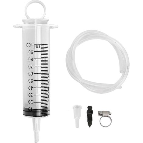 Kit de purge de freins à disque hydrauliques pour motos, scooters et quads : seringue de 100 ml, tuyau de 50 cm. (1/5)