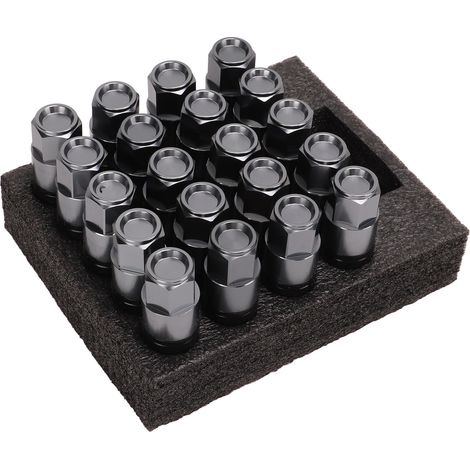 Lot de 20 boulons de roue M14x1,5 à siège conique, écrous de roue coniques, accessoires automobiles universels en titane (1/5)