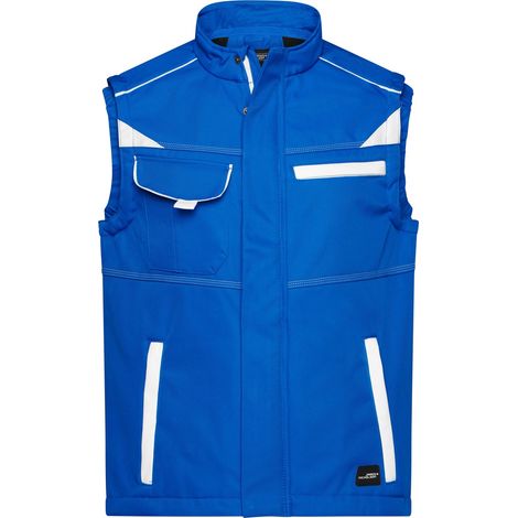 James & Nicholson Softshellweste Wind- und wasserabweisend JN852 Gr. S royal/white (1/5)