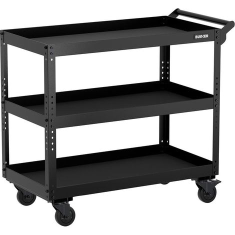 Draper 31709 BUNKER 3-Tier Utility Service Cart, 854mm
