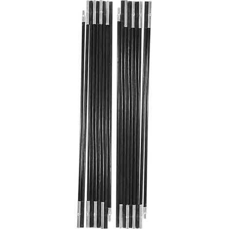 Poteau De Tente, 4.9M Fibre De Verre Camping Tente Pole Bars Outdoor Support Rods Auvent Frames Kit (1/5)