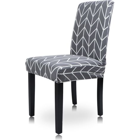 Housse de chaise universelle élastique, motif géométrique style européen et américain, protection et décoration de chaise intérieure