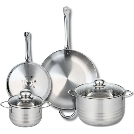 Ensemble de 2 Poêles de cuisson 24 et 32 cm et 2 faitouts 16 et 24 cm Elo Profi Brillant (1/5)