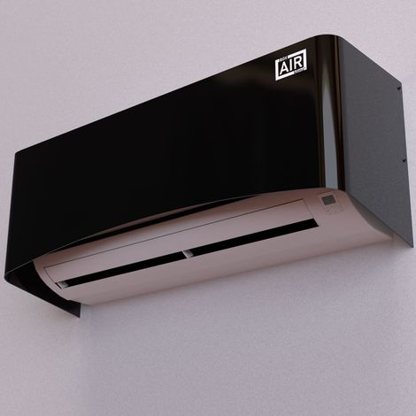 Copri Condizionatore Split 105x30x40 cm Clio M Nero (1/4)