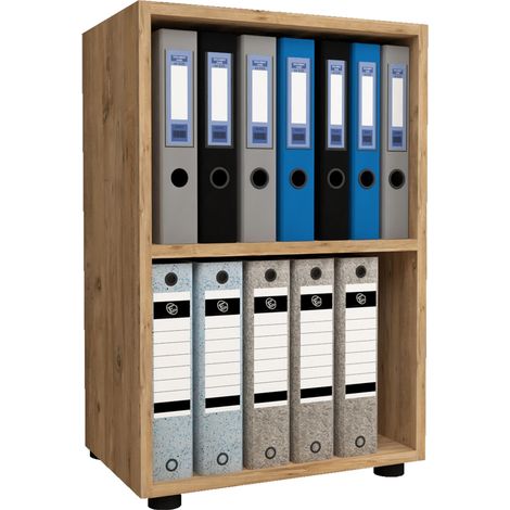 Estante de archivo de oficina de madera Ulas 2f 74x49x32 - VCM (1/2)