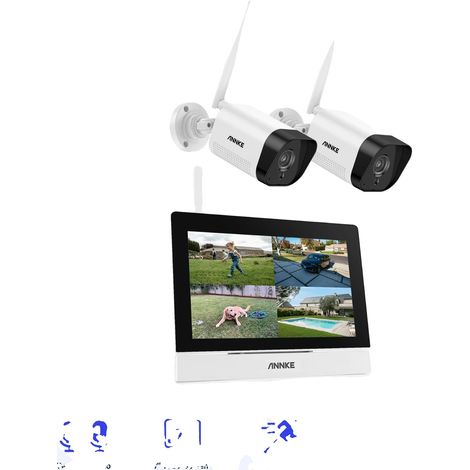 Sicherheitskit, 5MP HD-Auflösung, kabellose Einrichtung, 2 Stück Kamera, Mit 64G TF, Kein Stecker (1/2)