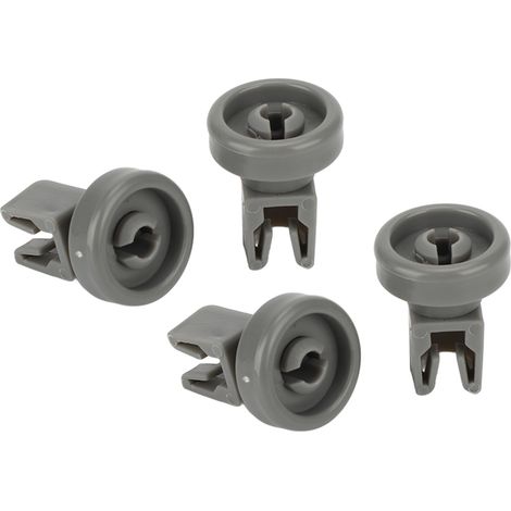 4 roues inférieures pour lave-vaisselle, pièces de rechange compatibles AEG Favorit, Privileg, Zanussi, chariot de panier (1/5)