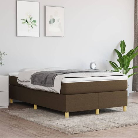 Boxspringbettgestell Dunkelbraun 120x200 cm Stoff