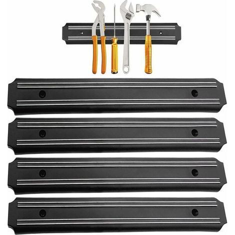 Porte Outils Mural magnetique 4 Pieces 33 cm x 5 cm Barre magnetique Outillage Barre aimantée pour Outils Panneau Porte Outils Barre aimantée Barre aimantée Barres magnétiques pour Outils (1/5)