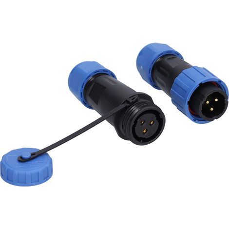 Prise étanche IP68, connecteur d'alimentation aéronautique 3 broches, adaptateur de câble industriel 250 V 10 A (1/5)