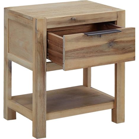Maison Exclusive - Comodino con Cassetto 40x30x48 cm in Legno Massello di Acacia