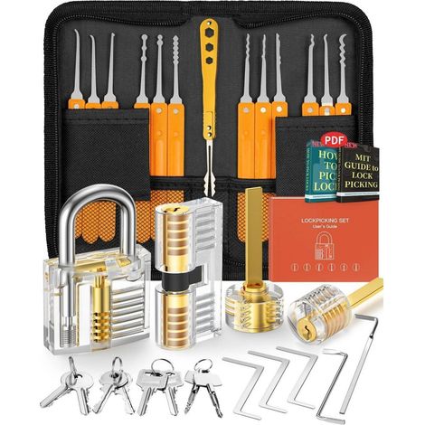 Lockpicking Set Dietrich 32 Stück Trainingsschlösser 32+4 Pcs (1/5)