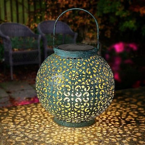 Solaire, Rétro Métal Led Lanterne Solaire Exterieur, Tanche Lampe Solaire Exterieur Jardin Décoration Pour Jardin Balcon