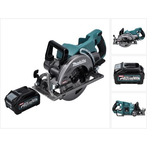 Makita RS 001 GM1 Scie circulaire portative sans fil 40 V max. 185 mm Brushless + 1x batterie 4,0 Ah - sans chargeur (1/5)