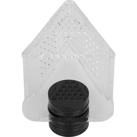 Distributeur de nourriture conique transparent pour aquarium, en acrylique, avec ventouse magnétique. (1/5)