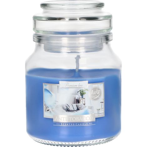 KOTARBAU Bougie parfumée dans un verre avec couvercle - Idée cadeau - Bougies décoratives d'aromathérapie - Durée de combustion jusqu'à heures (petite, anti-obacco) (1/5)