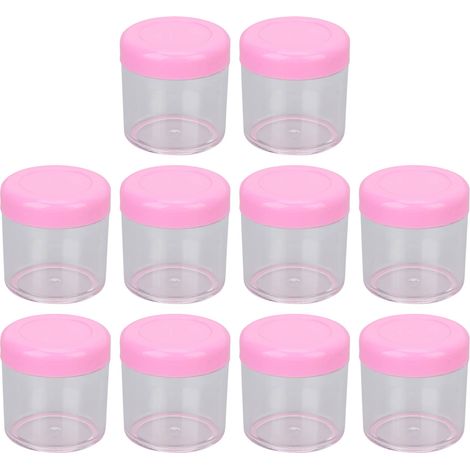 10 pots de crème pour le visage de 20 g, plaquettes thermoformées, flacons de crème, boîtes rondes, boîtes en plastique vides (1/5)