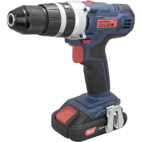 Güde - taladro atornillador AKU 18V con atornillador de impacto BSB 18-201-30K, 1x batería 2,0 Ah Li-Ion, cargador 58504 (1/5)