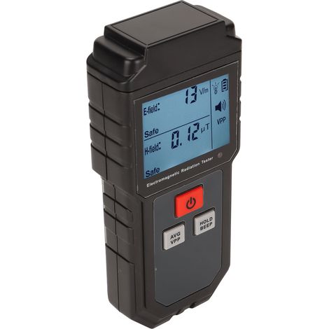Détecteur de champs électromagnétiques (CEM) portable, de 5 Hz à 3500 MHz, avec écran LCD numérique, idéal pour la chasse aux fantômes. (1/5)
