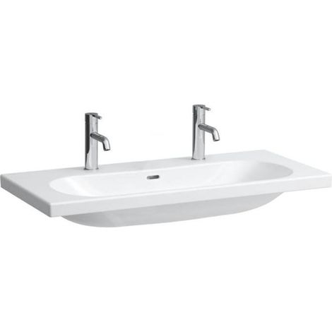 LAUFEN LUA lavabo, 2 trous pour robinet, avec trop-plein, (1/3)