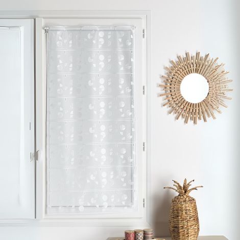 Modulable maille motif géométrique Blanc 90x220 cm