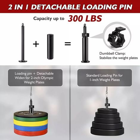27 pièces système de poulie de fitness accessoires de gymnastique LAT support de squat machine à double câble avec boucle de biceps, dos, avant-bras, équipement d'entraînement d'épaule pour la maison (1/5)