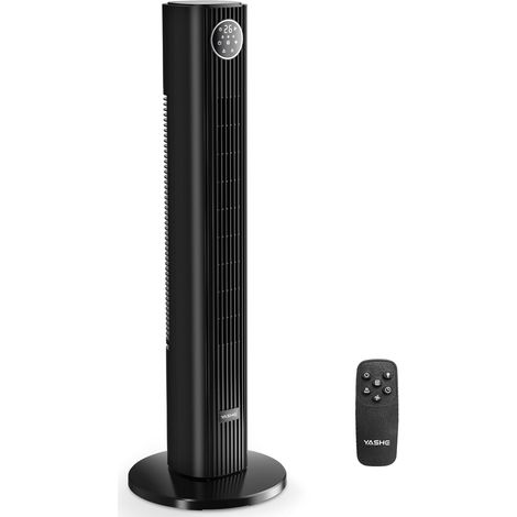 Turmventilator mit Fernbedienung, leiser Standventilator mit 28 dB, 3 Geschwindigkeiten