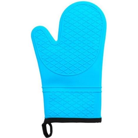Manique,Gant de cuisson au four en Silicone de qualité alimentaire, accessoire de cuisine, BBQ, résistant à la chaleur, - Type Blue (1/5)