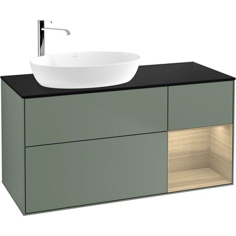 Villeroy & Boch F932PCGM meuble sous-lavabo Finion F93 (1/2)