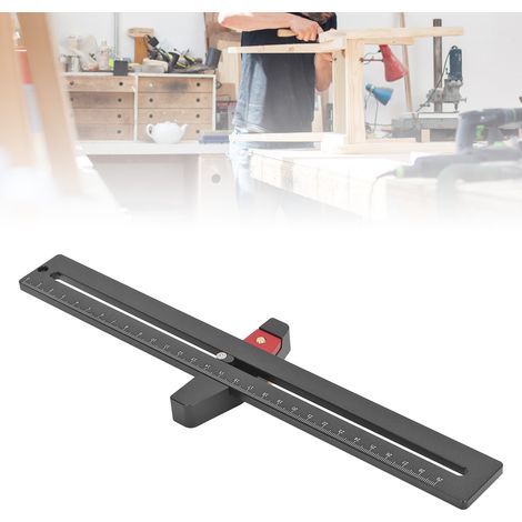 Zeichenwerkzeug für die Holzbearbeitung, Lineal, Zirkel, Parallelenmarkierer, Zeichenwerkzeug für Konstruktion und Dekoration, multifunktionales Werkzeug aus Aluminiumlegierung (1/5)