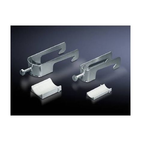 RITTAL COLLIERS DE SERRAGE COUDÉS POUR RAIL D'ARRÊT DE CÂBLE DE 18 À 22 MM DE DIAMÈTRE 2353000 (1/2)