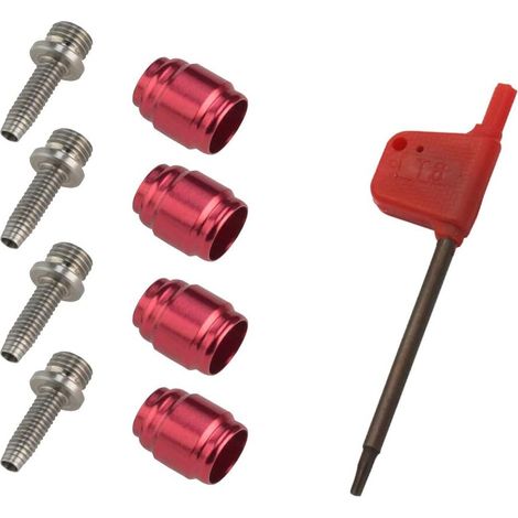Lot de 4 kits de raccord d'huile d'olive pour vélo Avid Sram Disque hydraulique StealthamaJig Tuyau de frein Stealth-A-MAJIG Installation rapide