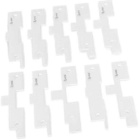 Set mit 10 transparenten Acryl-Einstellleisten für Frästische, Präzisionskalibrierungsblöcke für die Holzbearbeitung. (1/5)